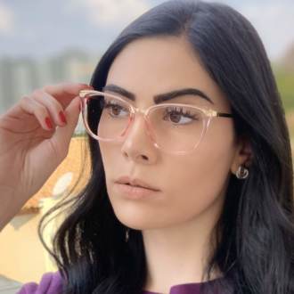 safine com br oculos de grau gatinho rosa transparente fran 2