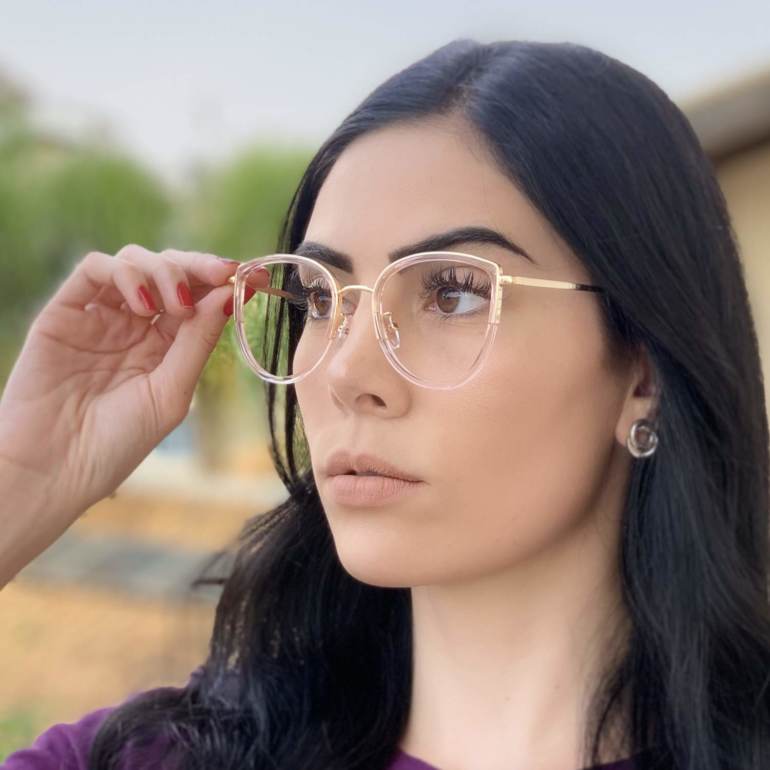 safine com br oculos de grau gatinho rose cecilia