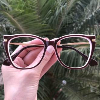 safine com br oculos de grau gatinho vinho com branco