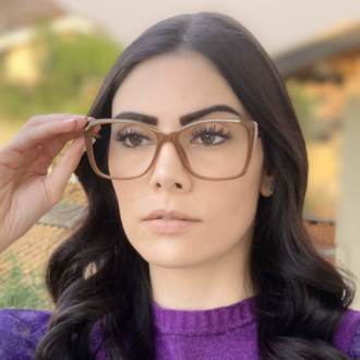 safine com br oculos de grau quadrado caramelo sue 4