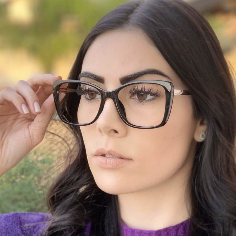 safine com br oculos de grau quadrado preto sue 3
