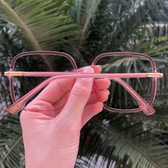 safine com br oculos de grau quadrado rosa may 1