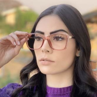 safine com br oculos de grau quadrado rosa sue 3