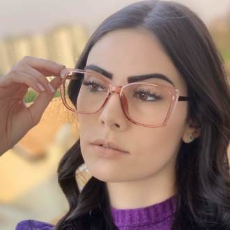 safine com br oculos de grau quadrado rosa sue 4