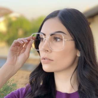 safine com br oculos de grau quadrado transparente may 2
