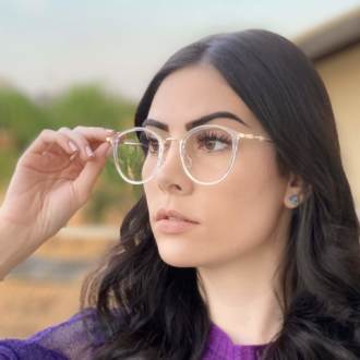 safine com br oculos de grau redondo azul transparente bru 1