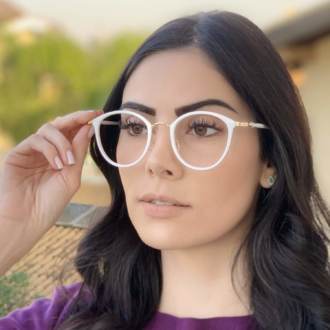 safine com br oculos de grau redondo branco bru 1