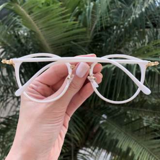 safine com br oculos de grau redondo branco bru 4