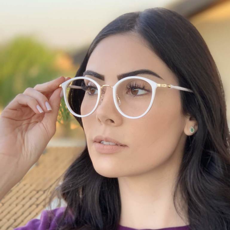safine com br oculos de grau redondo branco bru