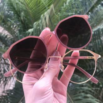 safine com br oculos 2 em 1 redondo dourado com nude nora 3