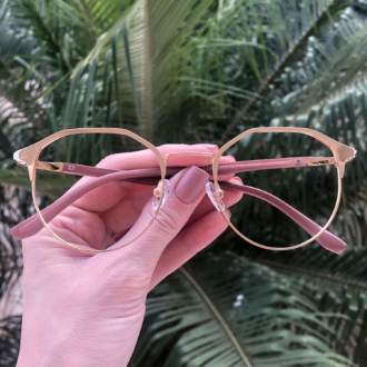safine com br oculos 2 em 1 redondo dourado com nude nora 4