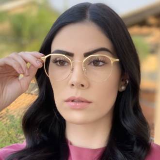 safine com br oculos 2 em 1 redondo dourado com vermelho nora 4