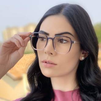 safine com br oculos de grau quadrado azul mage 2