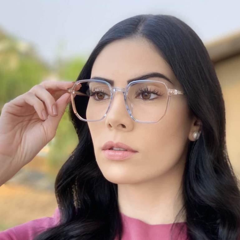 safine com br oculos de grau quadrado colorido mage 3