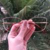 safine com br oculos de grau quadrado dourado com marsala lea 3