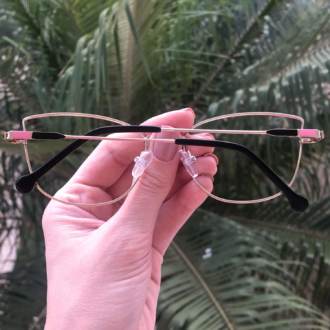 safine com br oculos de grau quadrado dourado com preto lea 4