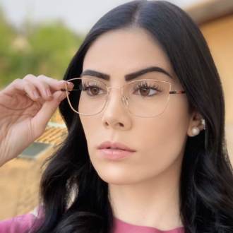 safine com br oculos de grau quadrado preto com vinho lea 3