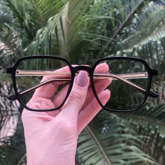 safine com br oculos de grau quadrado preto mage