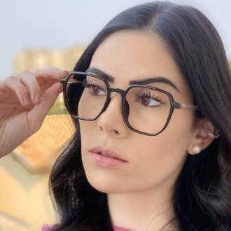 safine com br oculos de grau quadrado preto mage 4