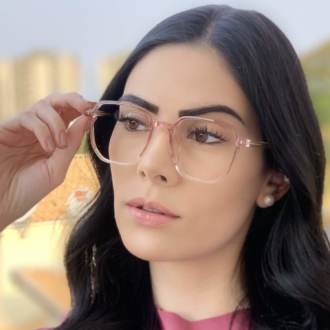 safine com br oculos de grau quadrado rosa mage 2