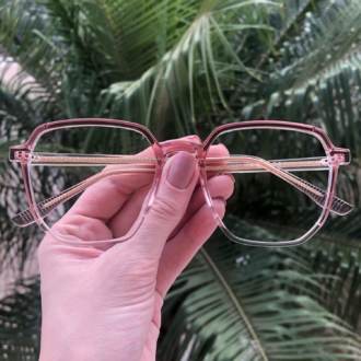safine com br oculos de grau quadrado rosa mage 3