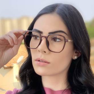 safine com br oculos de grau quadrado roxo mage 2