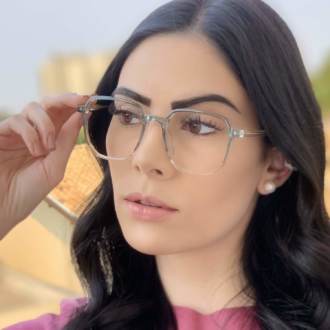 safine com br oculos de grau quadrado verde mage 4