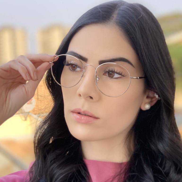 safine com br oculos de grau redondo titanio cinza 4
