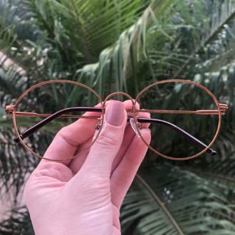 safine com br oculos de grau redondo titanio cobre 3