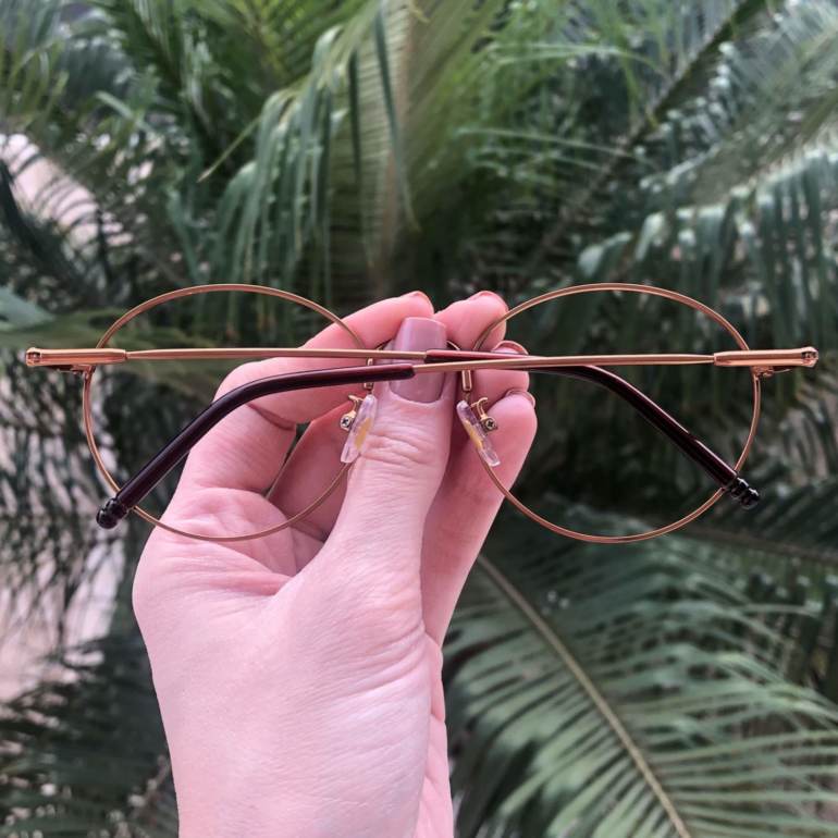 safine com br oculos de grau redondo titanio cobre 4