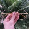 safine com br oculos de grau redondo titanio dourado 3