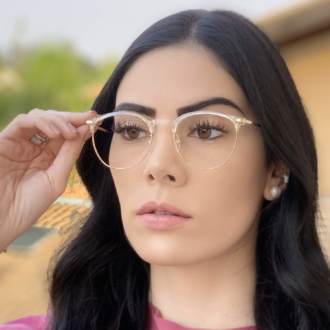 safine com br oculos de grau redondo transparente isa 1