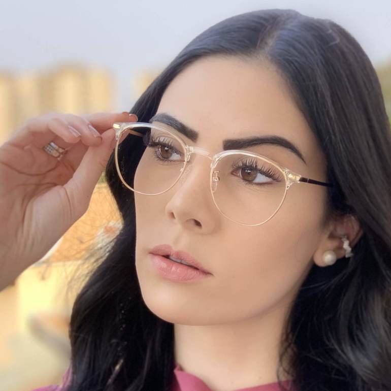safine com br oculos de grau redondo transparente isa 2
