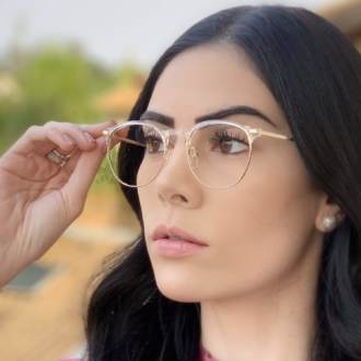 safine com br oculos de grau redondo transparente isa