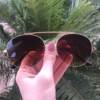 safine com br oculos de sol aviador marrom com dourado milena