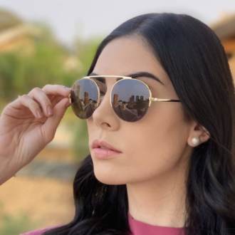 safine com br oculos de sol aviador preto com prata milena copia