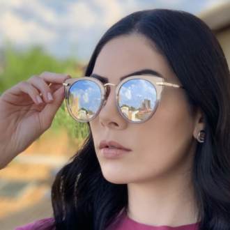 safine com br oculos de sol gatinho cinza lidi