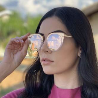 safine com br oculos de sol gatinho espelhado lidi