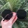 safine com br oculos de sol octagonal preto