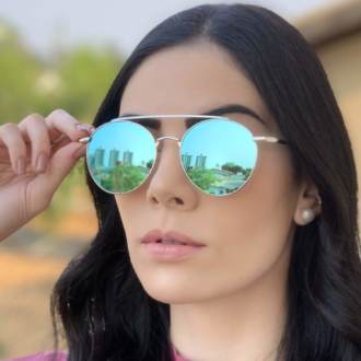 safine com br oculos de sol redondo espelhado azul lili 1