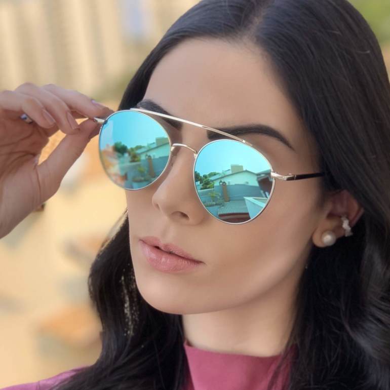 safine com br oculos de sol redondo espelhado azul lili 2