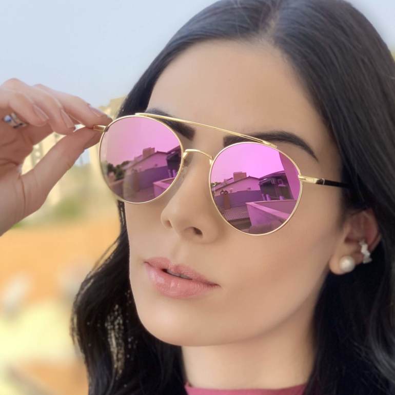 safine com br oculos de sol redondo espelhado roxo lili 2