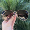safine com br oculos de sol aviador marrom degrade isa