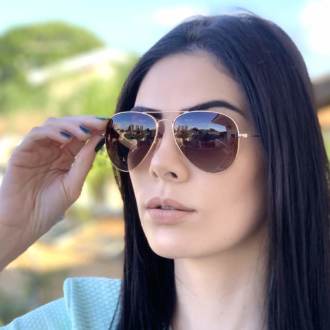 safine com br oculos de sol aviador marrom degrade isa 2