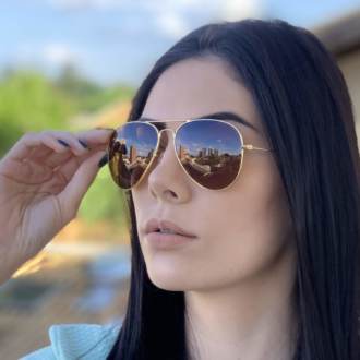 safine com br oculos de sol aviador marrom isa 1