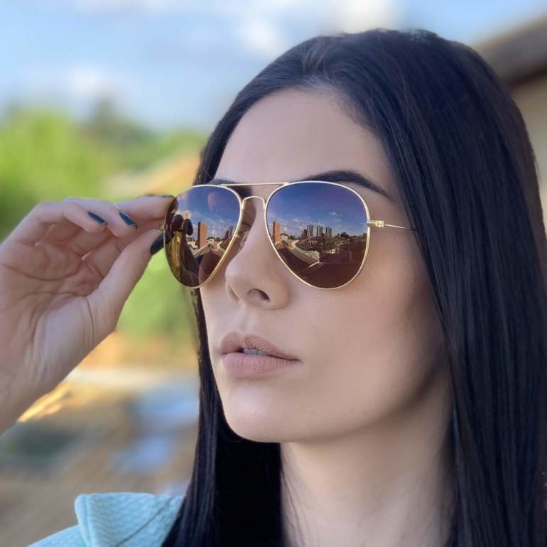 safine com br oculos de sol aviador marrom isa 1