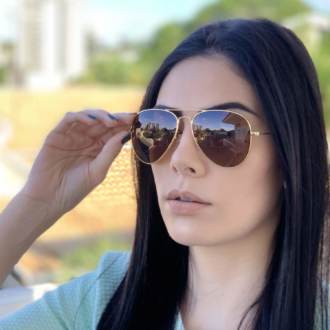 safine com br oculos de sol aviador marrom isa 2