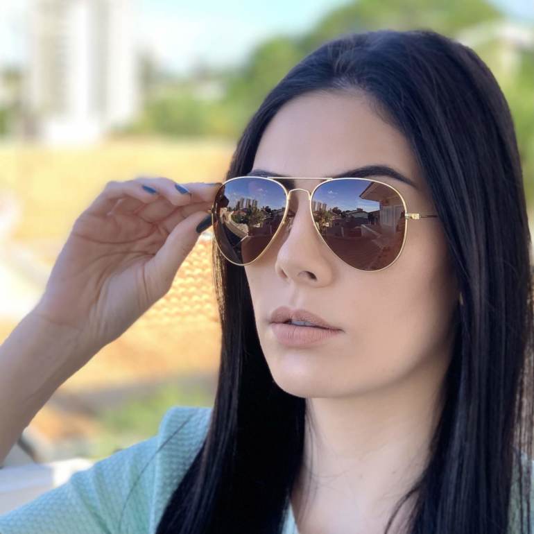 safine com br oculos de sol aviador marrom isa 2