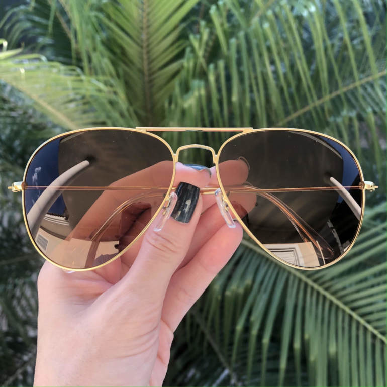 safine com br oculos de sol aviador marrom isa
