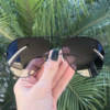 safine com br oculos de sol aviador preto degrade isa